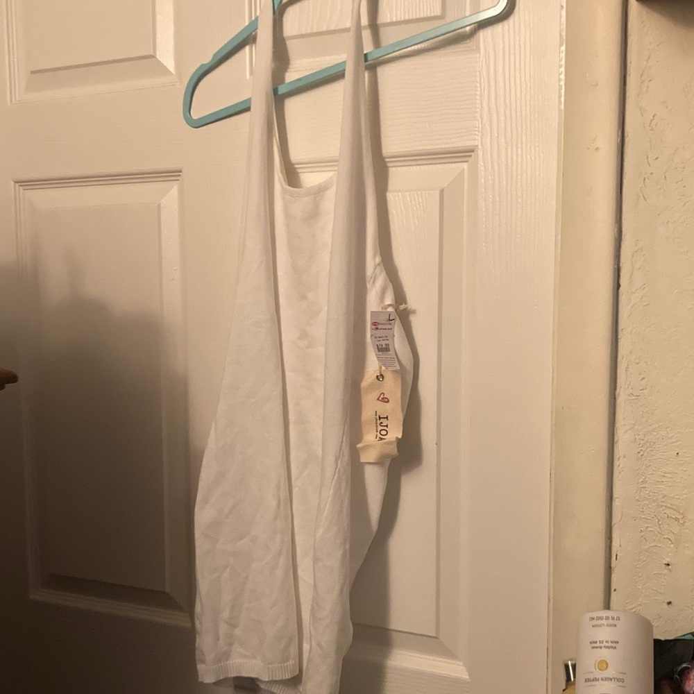 Elegant White Mini Dress L nwt halter